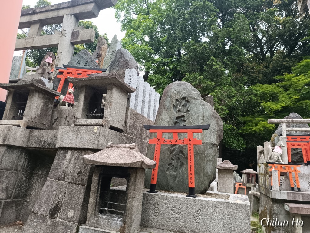 田中社神蹟（荒神峰）御塚配置図