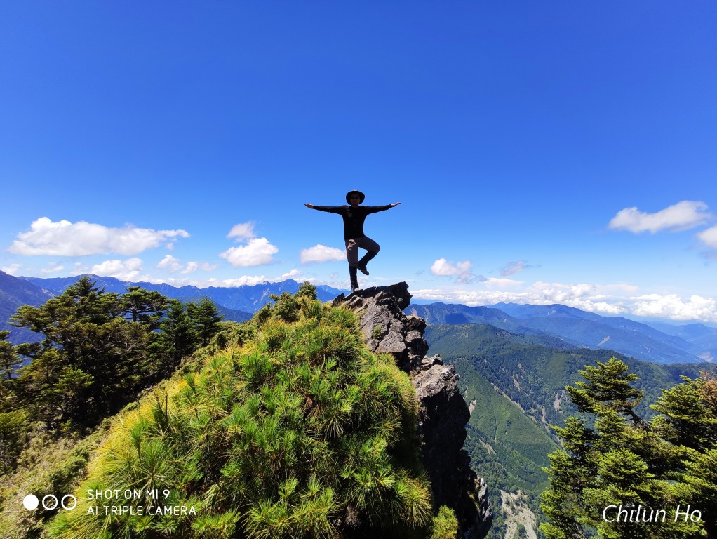 南玉山西北稜線